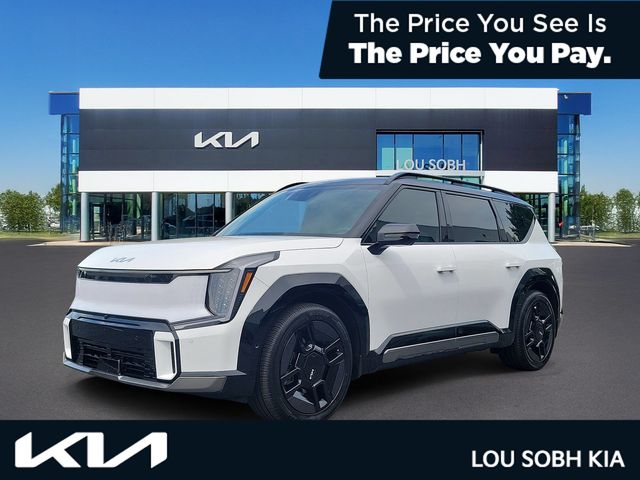 Glacial White/Ebony Black 2026 Kia EV9 SUV / Crossover All-Wheel Drive 1-Speed Automatic