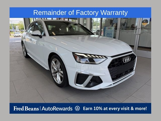 Glacier White 2023 Audi A4 Sedan All-Wheel Drive 7-Speed Automatic