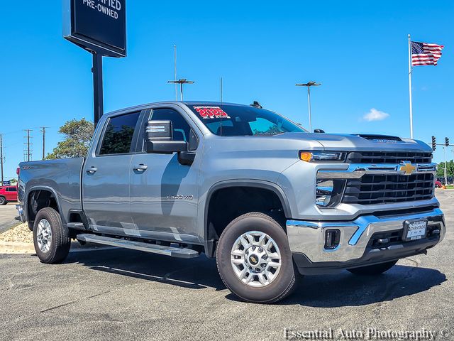 Sterling Gray Metallic 2025 Chevrolet Silverado 2500HD LT Crew Cab 4WD Pickup Truck Four-Wheel Drive Automatic