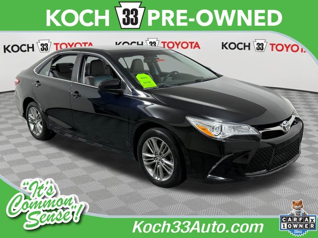 Midnight Black Metallic 2016 Toyota Camry Sedan Front-Wheel Drive 6-Speed Automatic