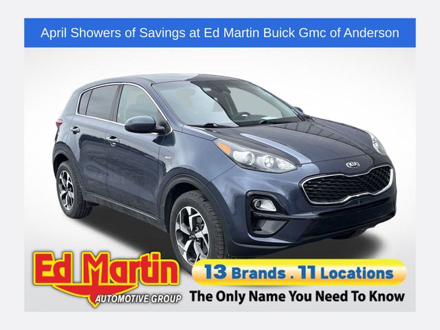 Pacific Blue 2021 Kia Sportage LX AWD SUV / Crossover All-Wheel Drive 6-Speed Automatic Overdrive