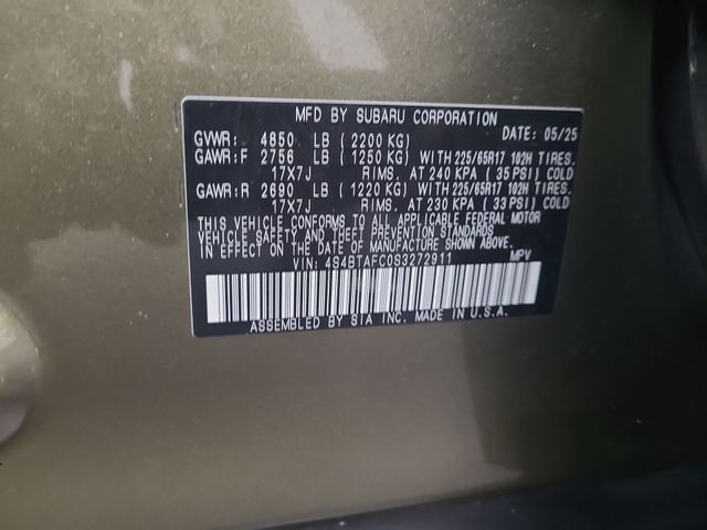 2025 – Subaru – Outback