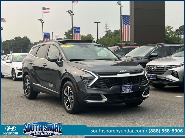 Gray 2024 Kia Sportage Hybrid SUV / Crossover All-Wheel Drive 6-Speed Automatic