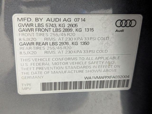 used 2015 Audi Q5 car, priced at $14,781