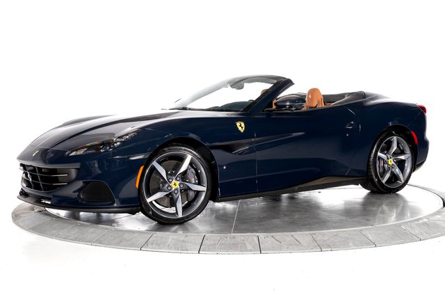 Blue 2022 Ferrari Portofino Convertible Rear-Wheel Drive 8-Speed Dual Clutch