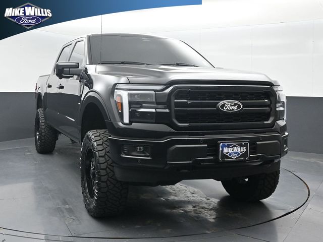 Agate Black Metallic 2025 Ford F-150 Lariat SuperCrew 4WD Pickup Truck Four-Wheel Drive Automatic