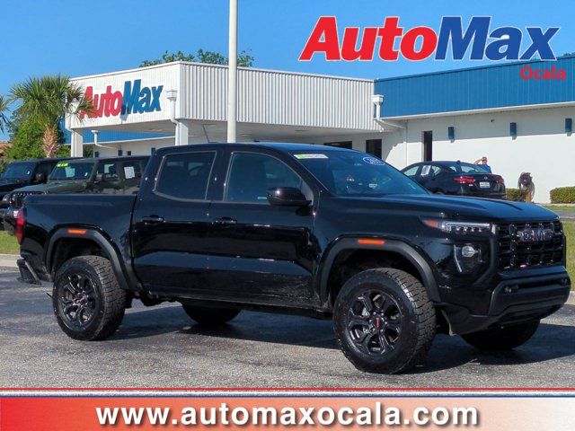 Black 2025 GMC Canyon Elevation Crew Cab 4WD Pickup Truck Four-Wheel Drive 8-Speed Automatic