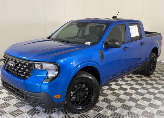 Blue 2025 Ford Maverick Pickup Truck Front-Wheel Drive Continuously Variable Transmission