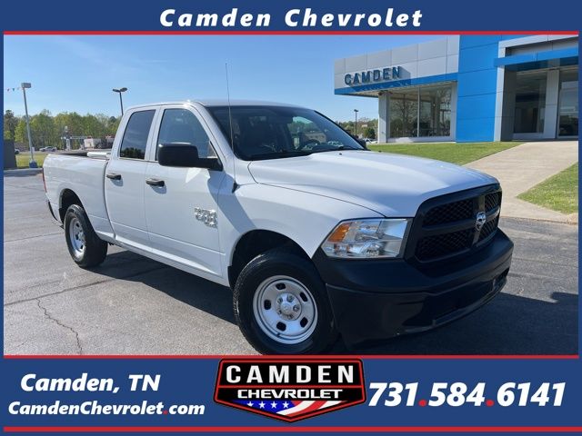 Bright White Clearcoat 2019 RAM 1500 Classic Tradesman Quad Cab 4WD Pickup Truck Four-Wheel Drive 8-Speed Automatic