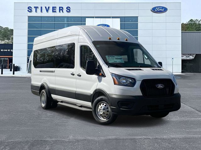 Oxford White 2026 Ford Transit Passenger 350 HD XL High Roof Extended LB DRW RWD Van Rear-Wheel Drive
