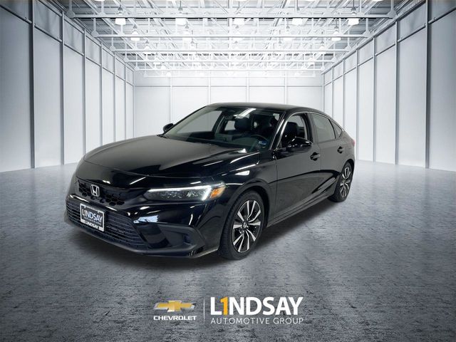 Crystal Black Pearl 2022 Honda Civic Hatchback EX-L FWD Hatchback Front-Wheel Drive Continuously Variable Transmission