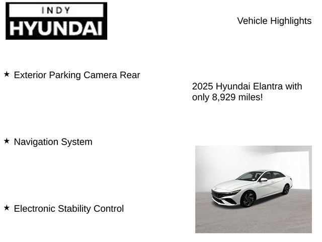 Used 2025 Hyundai Elantra For Sale in Indianapolis, IN