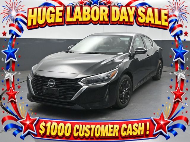 Super Black 2025 Nissan Sentra Sedan Front-Wheel Drive Continuously Variable Transmission