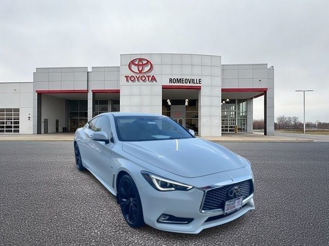 Majestic White 2019 INFINITI Q60 Coupe All-Wheel Drive 7-Speed Automatic