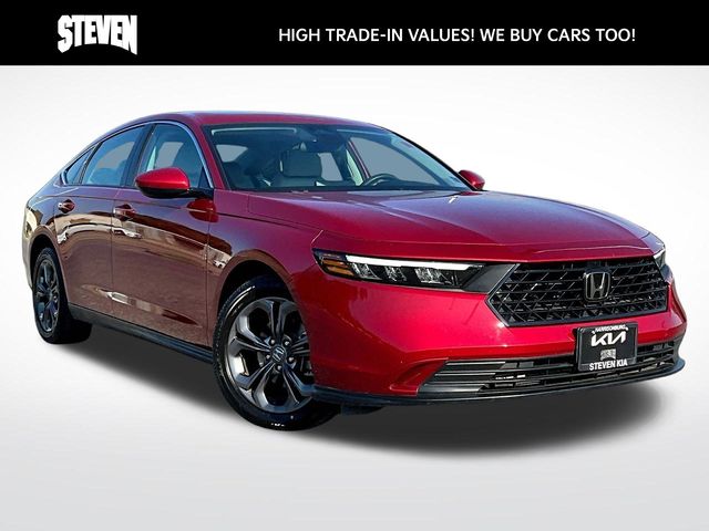 Red 2023 Honda Accord Sedan Front-Wheel Drive Continuously Variable Transmission
