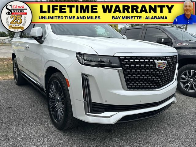Crystal White Tricoat 2022 Cadillac Escalade Premium Luxury RWD SUV / Crossover Rear-Wheel Drive Automatic