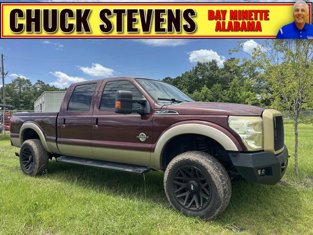 Red 2011 Ford F-350 Super Duty Pickup Truck Four-Wheel Drive 6-Speed Automatic Overdrive