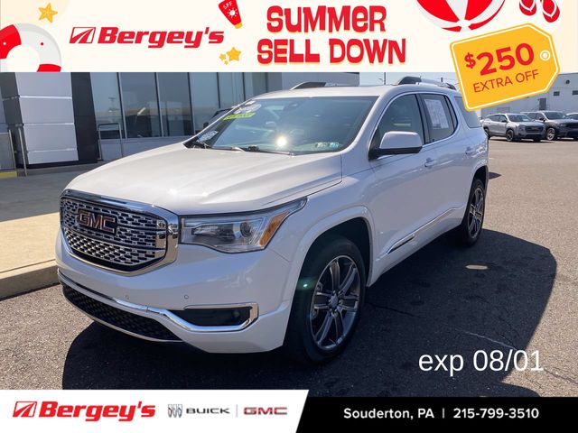 White Frost Tricoat 2019 GMC Acadia SUV / Crossover Four-Wheel Drive 6-Speed Automatic
