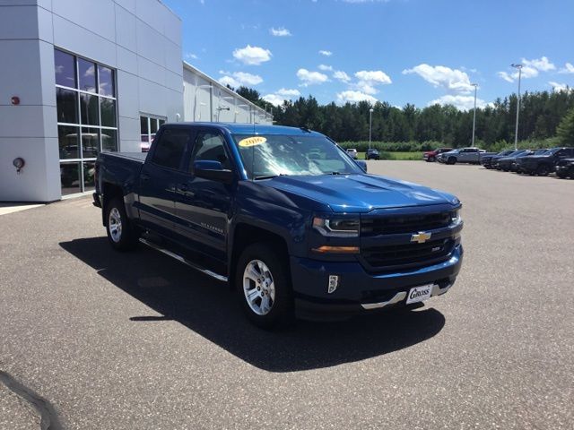 Deep Ocean Blue Metallic 2016 Chevrolet Silverado 1500 LT Crew Cab 4WD Pickup Truck Four-Wheel Drive 6-Speed Automatic Overdrive
