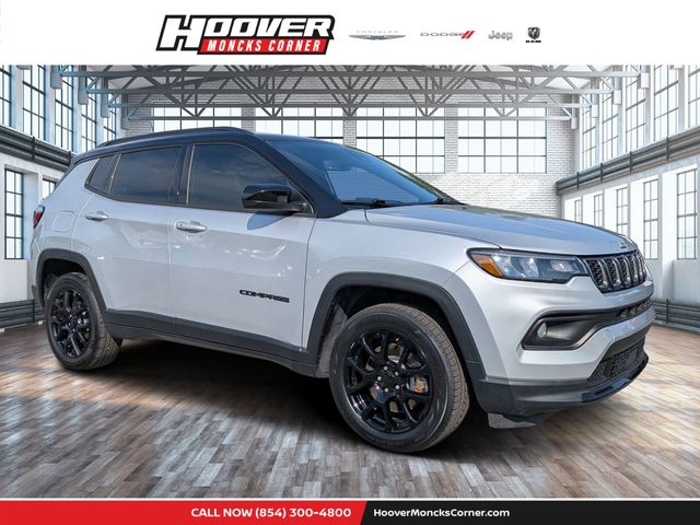 Silver 2024 Jeep Compass SUV / Crossover Four-Wheel Drive 8-Speed Automatic