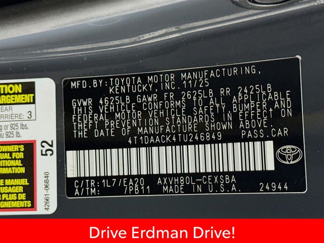 Used 2026 Toyota Camry Sedan
