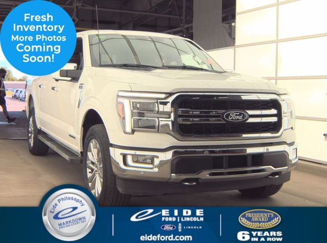 White Metallic 2024 Ford F-150 Pickup Truck Four-Wheel Drive Automatic