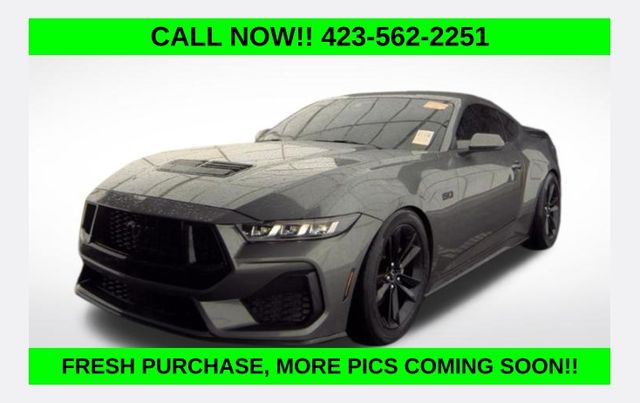 Gray Metallic 2024 Ford Mustang Coupe Rear-Wheel Drive 6-Speed Manual
