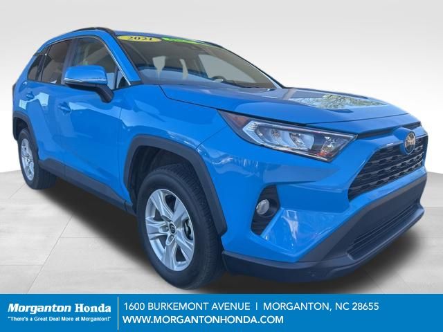 Blue Flame 2021 Toyota RAV4 XLE AWD SUV / Crossover All-Wheel Drive 8-Speed Automatic