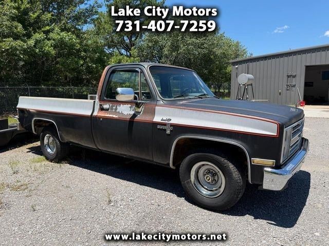 Black 1985 Chevrolet C/K 10 Pickup Truck  Automatic
