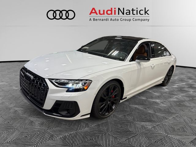 Glacier White 2026 Audi S8 Sedan All-Wheel Drive 8-Speed Automatic