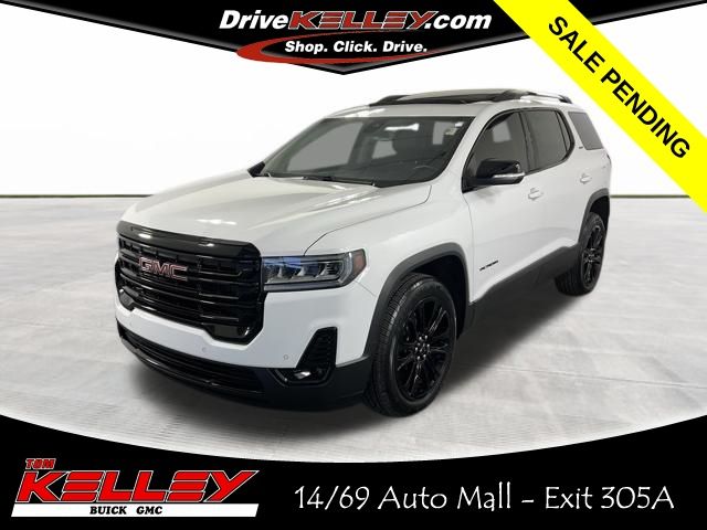 Summit White 2023 GMC Acadia SLT FWD SUV / Crossover Front-Wheel Drive 9-Speed Automatic