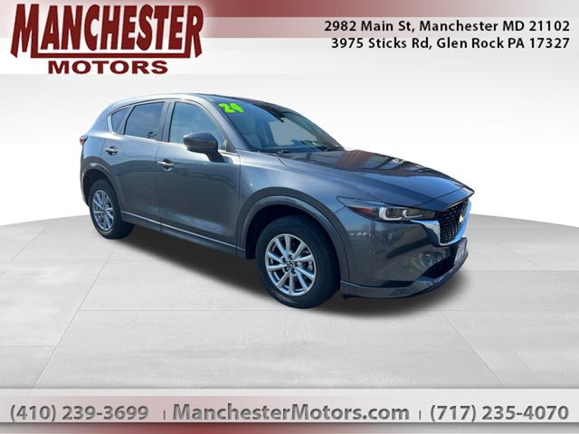 Machine Gray Metallic 2024 Mazda CX-5 2.5 S Preferred AWD SUV / Crossover All-Wheel Drive 6-Speed Automatic