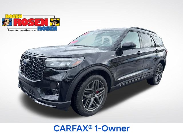Black Metallic 2025 Ford Explorer SUV / Crossover All-Wheel Drive Automatic