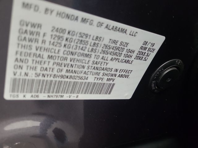 2019 – Honda – Passport