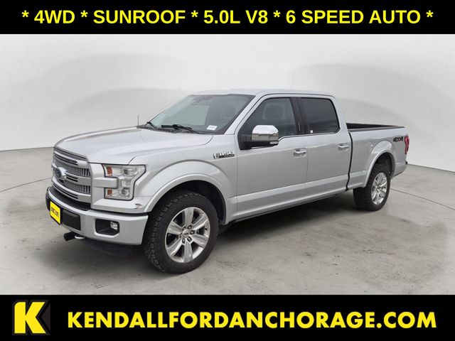 Ingot Silver 2015 Ford F-150 Pickup Truck Four-Wheel Drive 6-Speed Automatic