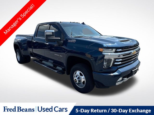 Northsky Blue Metallic 2021 Chevrolet Silverado 3500HD High Country Crew Cab 4WD Pickup Truck Four-Wheel Drive Automatic