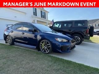 Blue 2021 Subaru WRX STI AWD Sedan All-Wheel Drive 6-Speed Manual