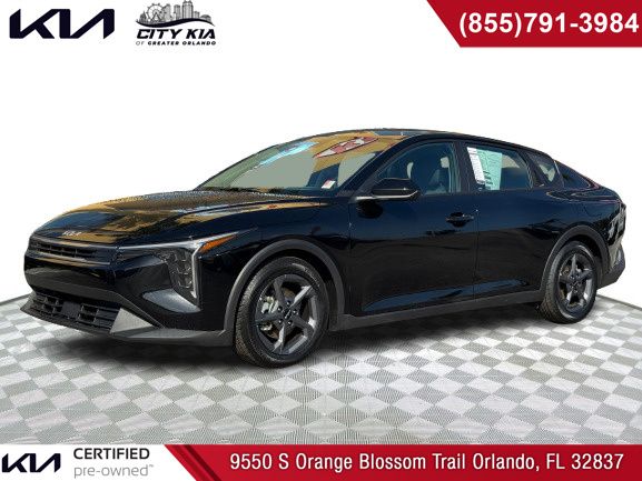 Aurora Black Pearl 2025 Kia K4 LXS FWD Sedan Front-Wheel Drive Continuously Variable Transmission