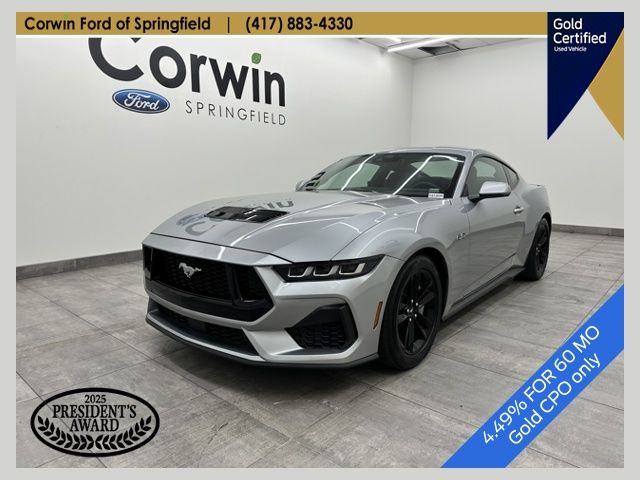 Silver Metallic 2024 Ford Mustang GT Fastback RWD Coupe Rear-Wheel Drive 6-Speed Manual