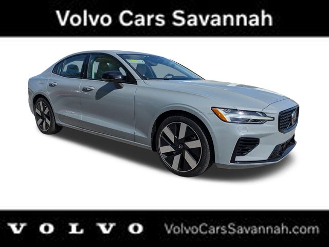 Vapour Gray Metallic 2024 Volvo S60 Recharge T8 Ultimate Dark Theme eAWD Sedan All-Wheel Drive Automatic
