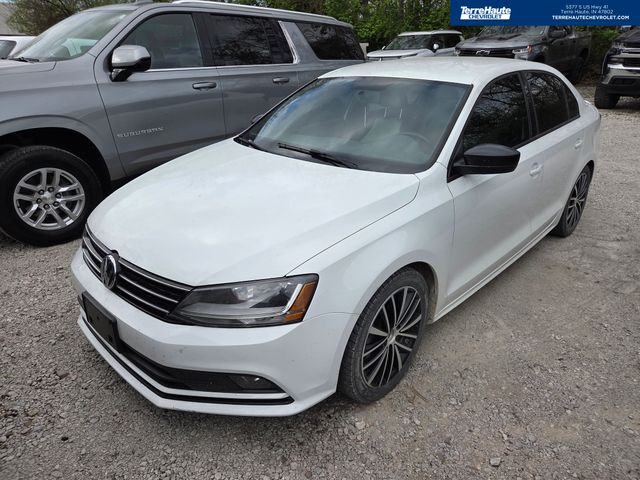 Pure White 2017 Volkswagen Jetta 1.8T Sport FWD Sedan Front-Wheel Drive 6-Speed Automatic