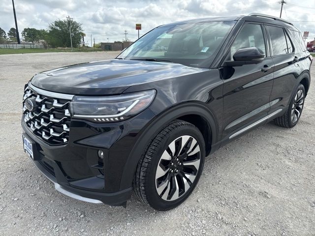Agate Black Metallic 2025 Ford Explorer Platinum AWD SUV / Crossover All-Wheel Drive Automatic