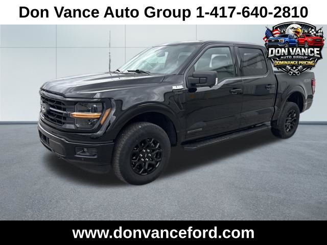 Black Metallic 2024 Ford F-150 XLT SuperCrew 4WD Pickup Truck Four-Wheel Drive Automatic