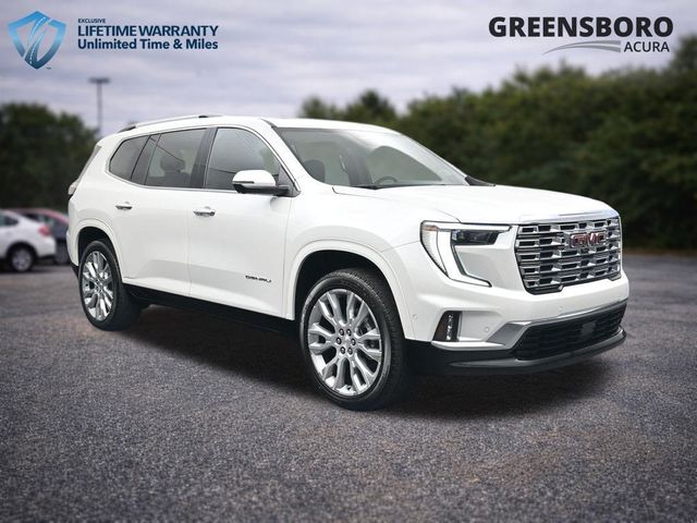 White Frost Tricoat 2025 GMC Acadia SUV / Crossover Four-Wheel Drive 8-Speed Automatic