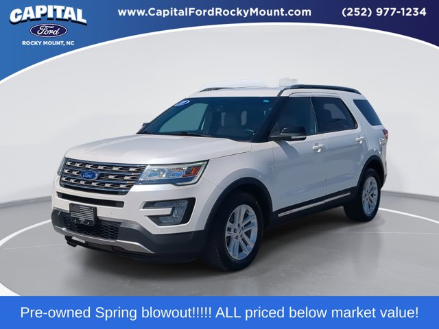 White Platinum Clearcoat Metallic 2017 Ford Explorer SUV / Crossover Front-Wheel Drive 6-Speed Automatic