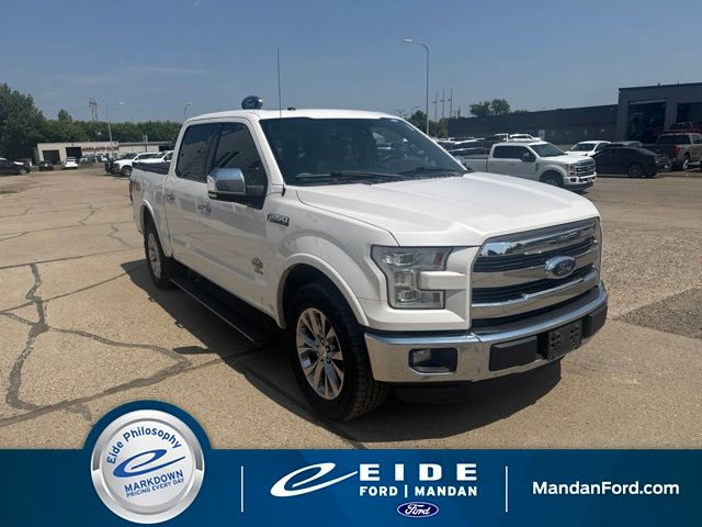 White Platinum Clearcoat Metallic 2015 Ford F-150 Pickup Truck Four-Wheel Drive 6-Speed Automatic