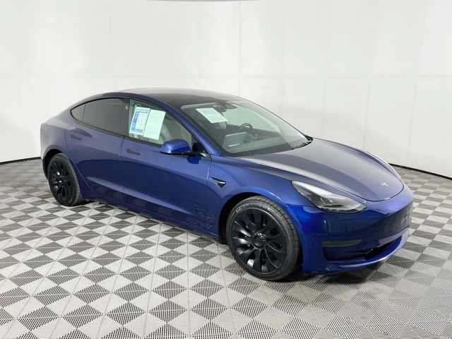 Deep Blue Metallic 2023 Tesla Model 3 Sedan Rear-Wheel Drive 1-Speed Automatic