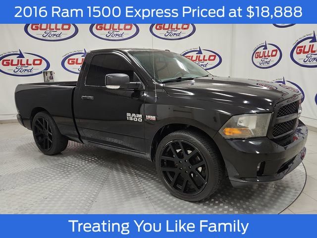 Brilliant Black Crystal Pearlcoat 2016 RAM 1500 Express RWD Pickup Truck 4X2 8-Speed Automatic