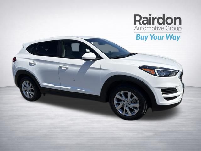 Winter White 2020 Hyundai Tucson SUV / Crossover All-Wheel Drive 6-Speed Automatic
