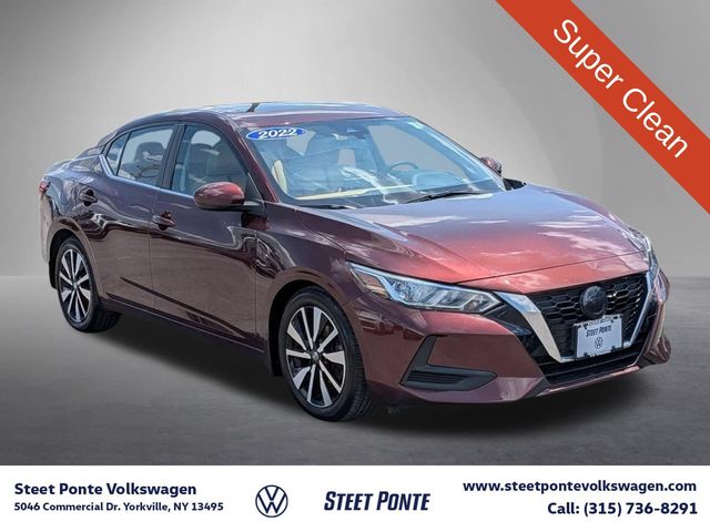 Rosewood Metallic 2022 Nissan Sentra Sedan Front-Wheel Drive Continuously Variable Transmission